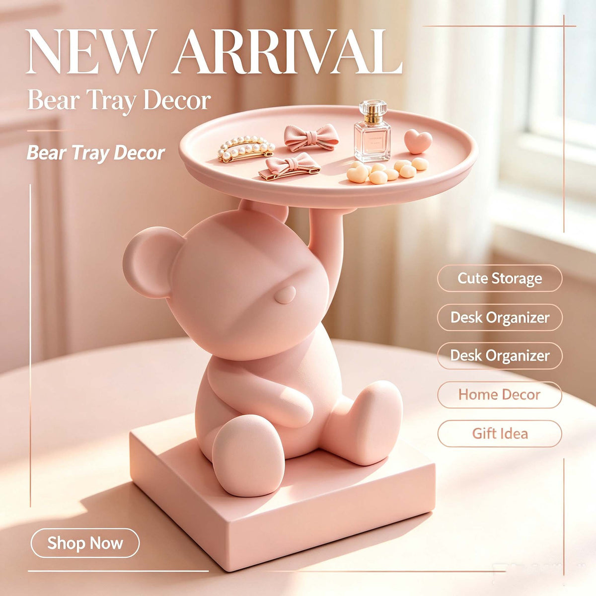 Cross Border Best Selling 3D Printed Polar Bear Tray - Home Decor & Storage | VELOURY LIVING