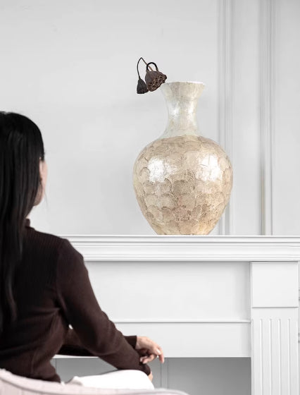French Style Shell Vase Living Room Decorative Ornament - Home Decor & Storage | VELOURY LIVING