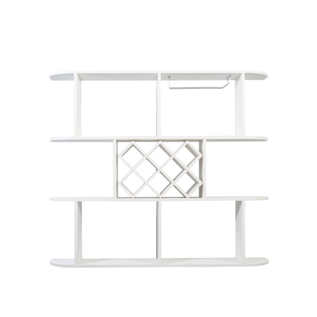 Large Wall Mounted 3 Tier Rustic Bottle Wine Rack Multifunctional Wooden Wall Mounted Wine Rack Storage Rack With Wine Glass Holder Mounted Wall Storage Winerack Rack For Home Bar Dining Room Decor - Home Decor & Storage | VELOURY LIVING