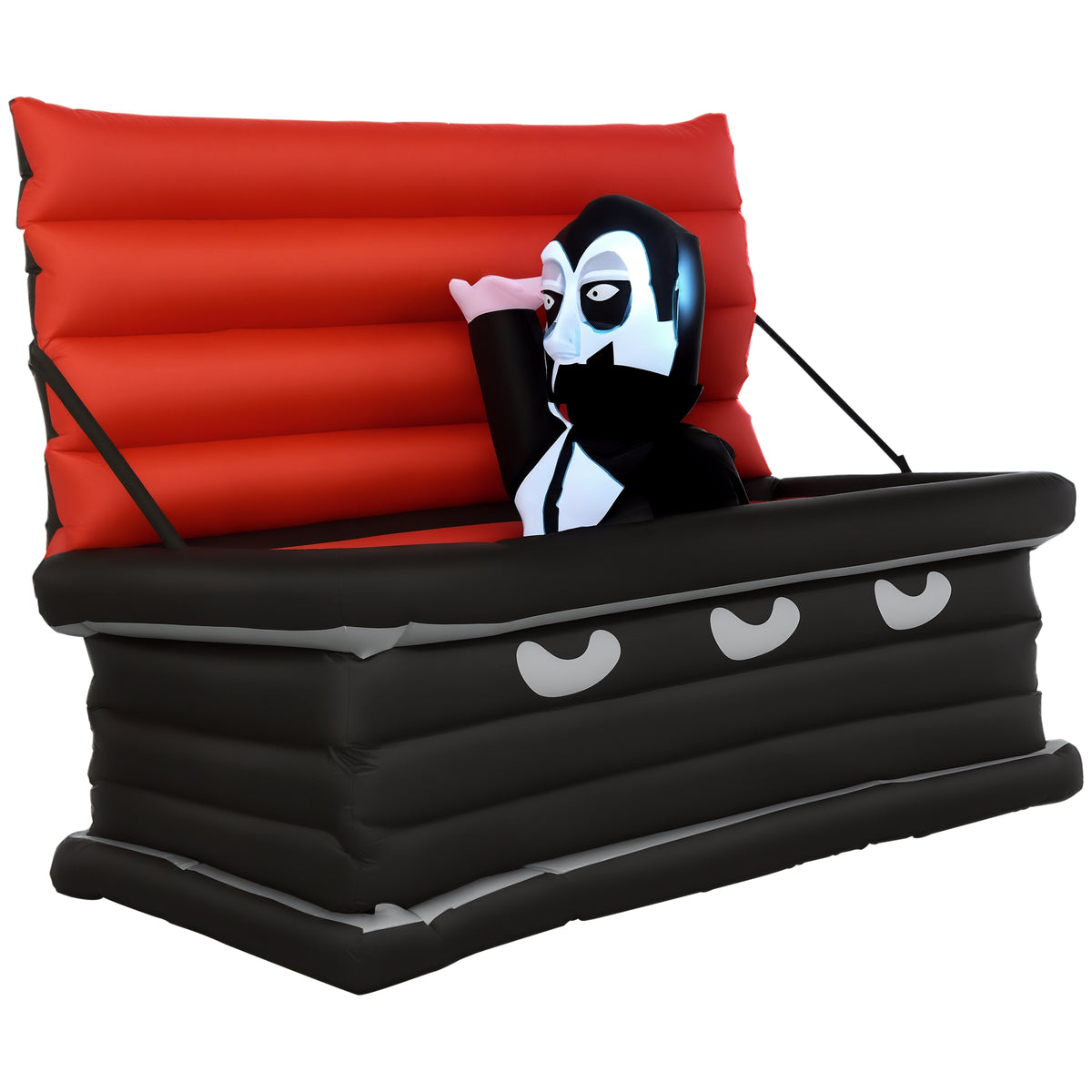 Halloween Inflatables Outdoor Decorations Vampire And Giant Coffin Blow Up Led Yard Decor For Garden Lawn Party Holiday - Home Decor & Storage | VELOURY LIVING