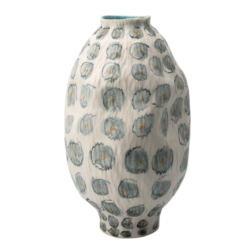 Eastern Aesthetic Vintage Ceramic Vase Handcrafted Premium Quality - Home Decor & Storage | VELOURY LIVING