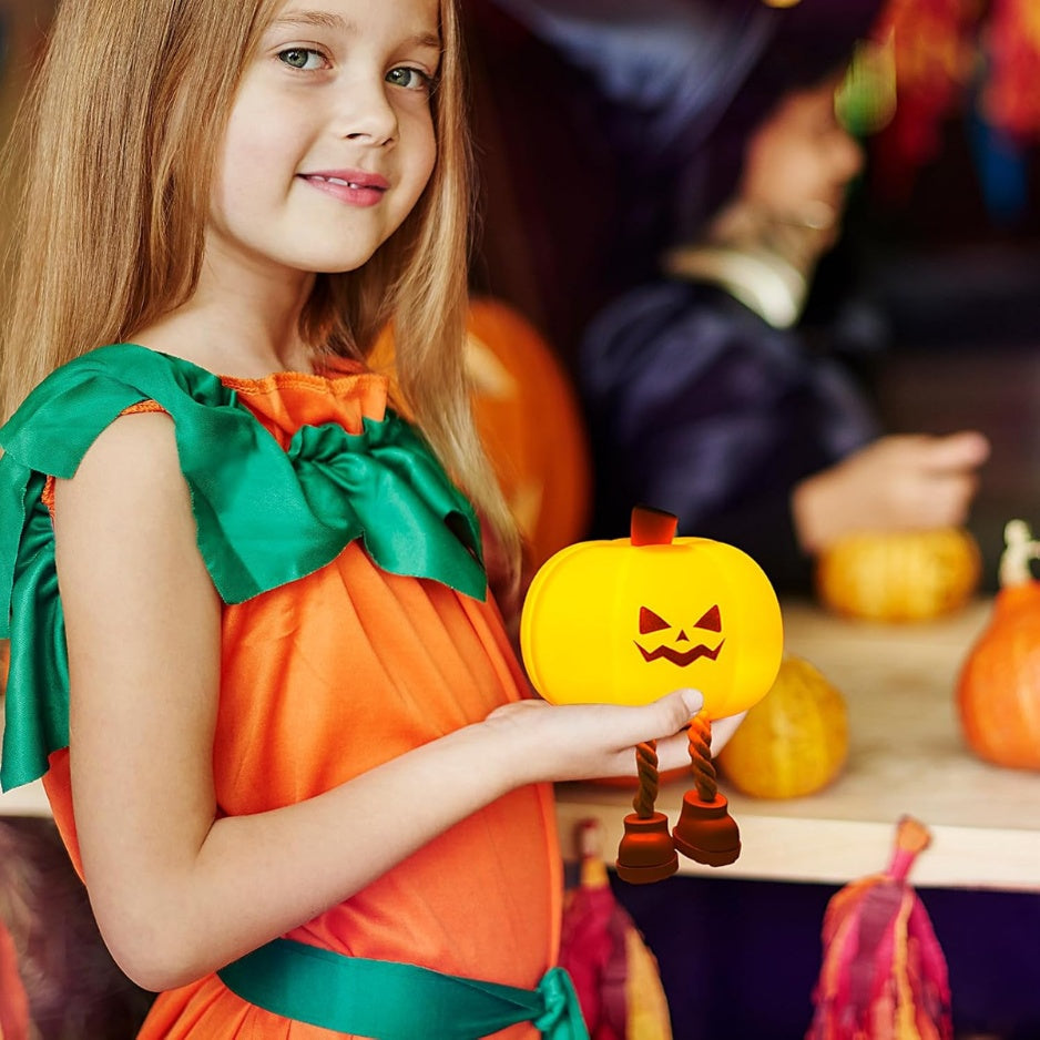 Pumpkin Night Light Official Licensed Genuine Halloween Lamp Decor Gifts Silicone Rechargeable Bedside Touch Dimmable Lamp Festival Decor For Woman - Home Decor & Storage | VELOURY LIVING