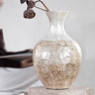 French Style Shell Vase Living Room Decorative Ornament - Home Decor & Storage | VELOURY LIVING