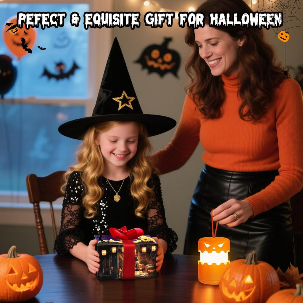 Rechargeable Halloween Pumpkin Lantern Light Collapsible Jack O Lantern - Home Decor & Storage | VELOURY LIVING