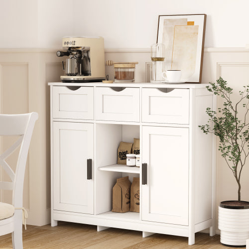 Storage Cabinets Wooden Floor Cabinet With Drawers And Shelves Storage Cabinets Accent Cabinet For Living Room Bedroom Bathroom Furniture Home Decor - Home Decor & Storage | VELOURY LIVING