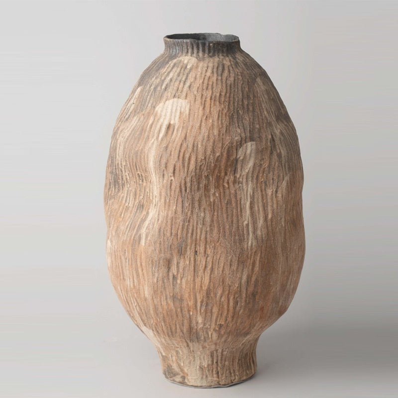 Eastern Aesthetic Vintage Ceramic Vase Handcrafted Premium Quality - Home Decor & Storage | VELOURY LIVING