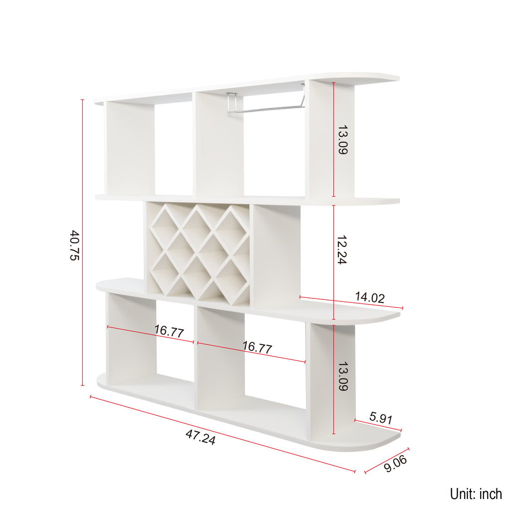 Large Wall Mounted 3 Tier Rustic Bottle Wine Rack Multifunctional Wooden Wall Mounted Wine Rack Storage Rack With Wine Glass Holder Mounted Wall Storage Winerack Rack For Home Bar Dining Room Decor - Home Decor & Storage | VELOURY LIVING