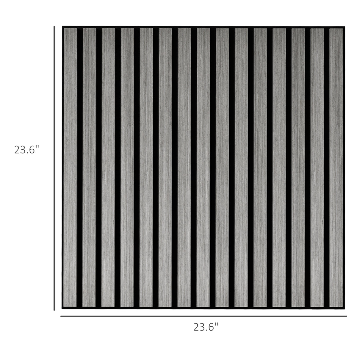 24X24 Wood Panels For Wall 4 Pack Acoustic Panels Sound Absorbing Slat Wall For Interior Wall Decor Home Gray - Home Decor & Storage | VELOURY LIVING