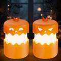 Rechargeable Halloween Pumpkin Lantern Light Collapsible Jack O Lantern - Home Decor & Storage | VELOURY LIVING