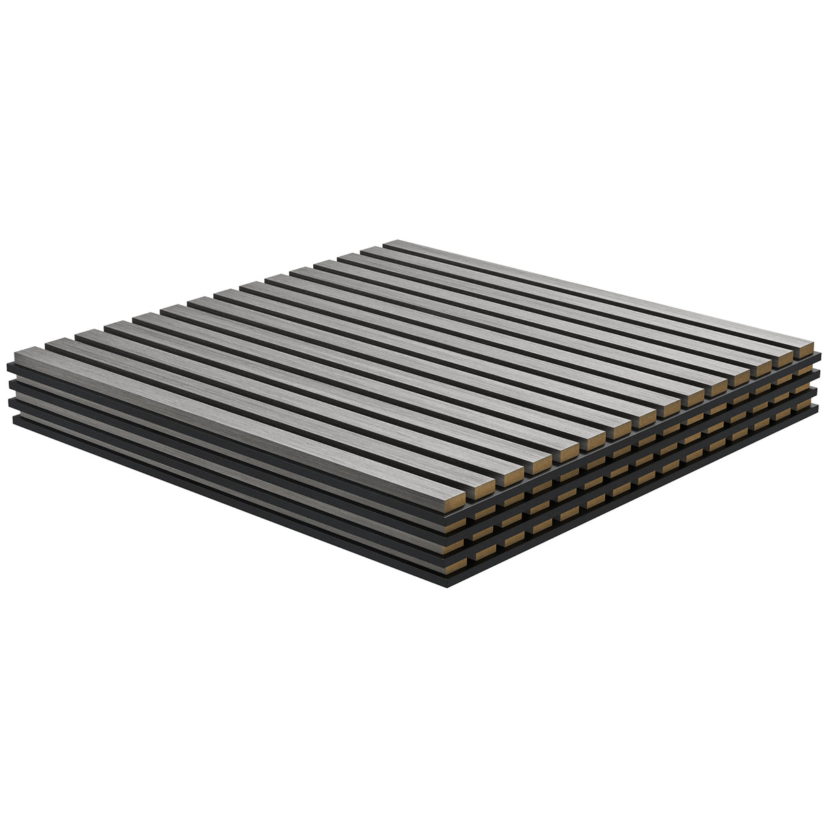 24X24 Wood Panels For Wall 4 Pack Acoustic Panels Sound Absorbing Slat Wall For Interior Wall Decor Home Gray - Home Decor & Storage | VELOURY LIVING