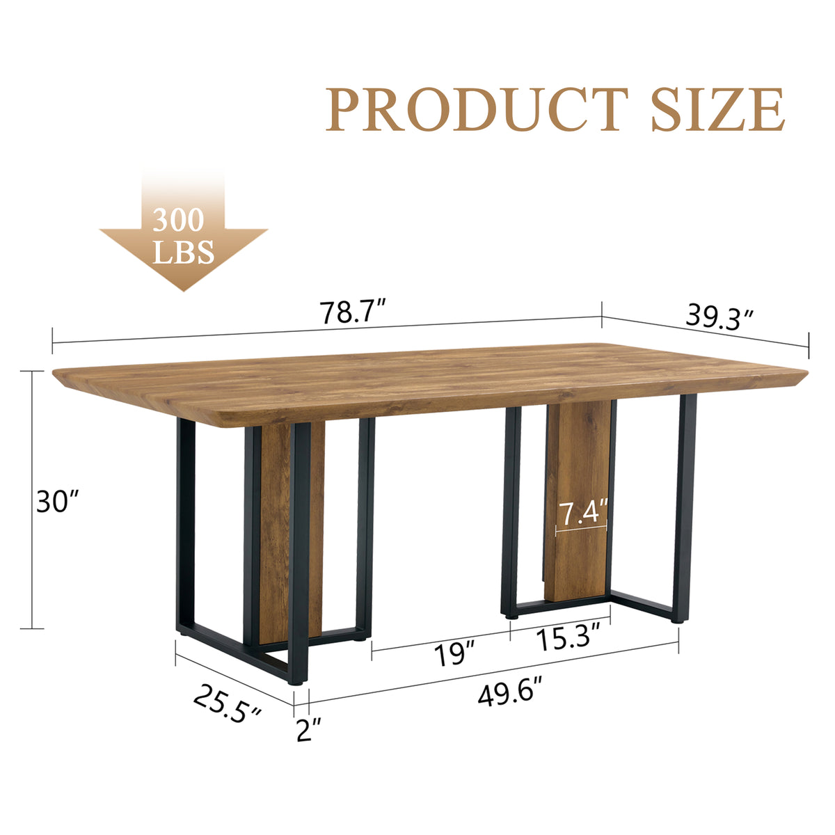 Modern Minimalism And Luxurious Wood Rectangular Patterned Dining Table The Computer Desk Dining Tables Are Used In The Dining Room Living Room 78 7X39 3X30 - Home Decor & Storage | VELOURY LIVING