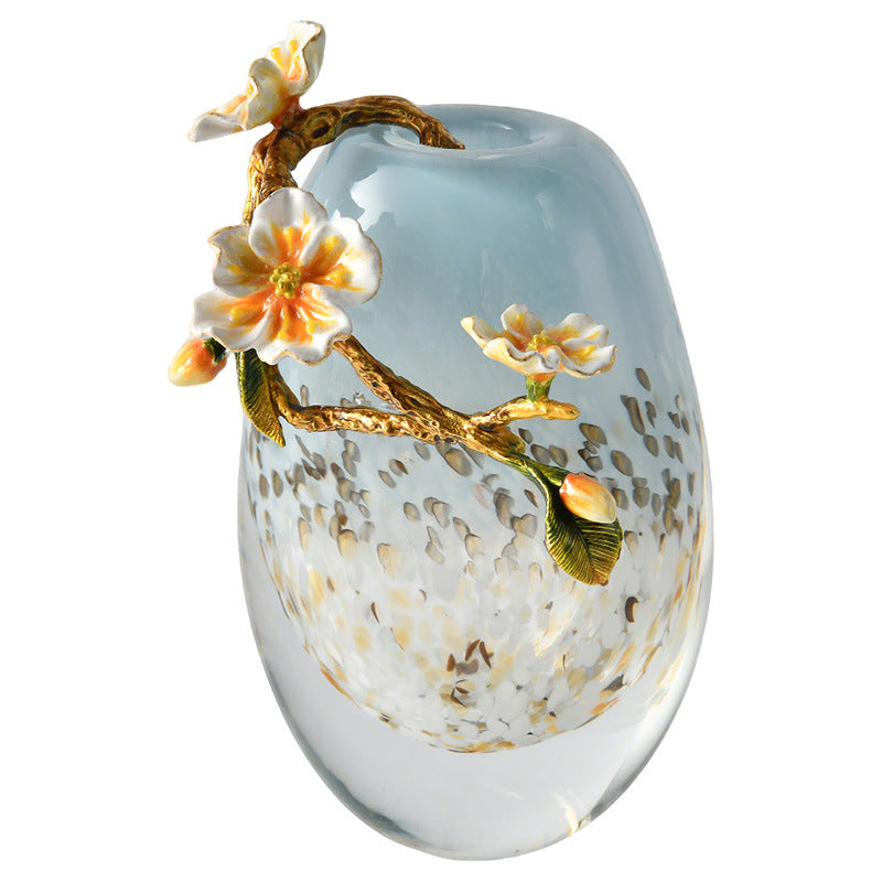 Minimalist Blue Enamel Creative Desktop Decorative Vase - Home Decor & Storage | VELOURY LIVING