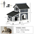 Outdoor Cat House With Weather Resistant Roof Garden Bed Outdoor Cat Shelter Enclosure With Multiple Entrances Modern Cat Furniture Hideout Cat Gifts Gray - Home Decor & Storage | VELOURY LIVING