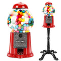 15 Inch Commercial Red Big Gumball Machine With Stand Key Operated Uncharged Candy Dispenser Machine Bubble Gum Machine Coin Operated Metal Candy Machine Halloween Christmas Fun Party Gift Xh - Home Decor & Storage | VELOURY LIVING